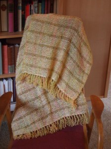 Citrus with cream alpaca weft
