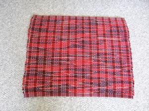 039-wool red&purple wool flannel, purple and red