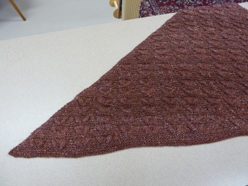 Bell Shawl handspun 3