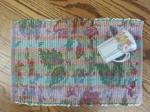 Mat #1 with the mug that inspired it