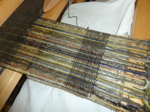 First Rain Forest scarf underway