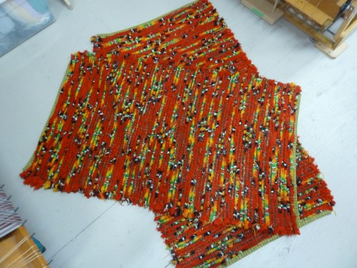 R182 & R183 - Fiesta fringe and olive green wooly worms