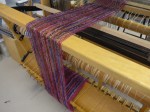 purpleish on loom