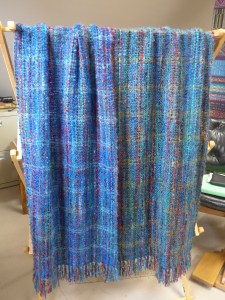 Woven in Lagoon and Peacock